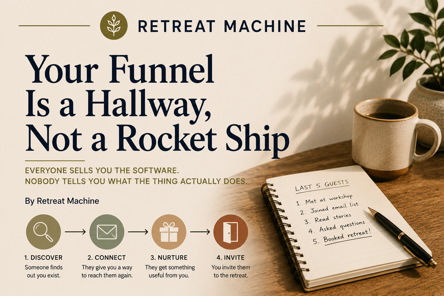 Your Funnel Is a Hallway, Not a Rocket Ship